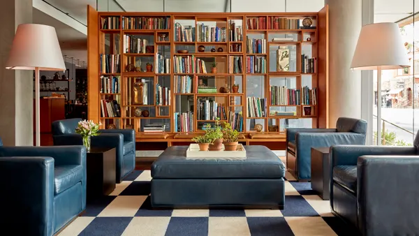 An interior image of The Study at Yale.