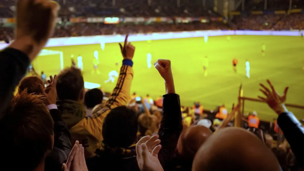 people cheering