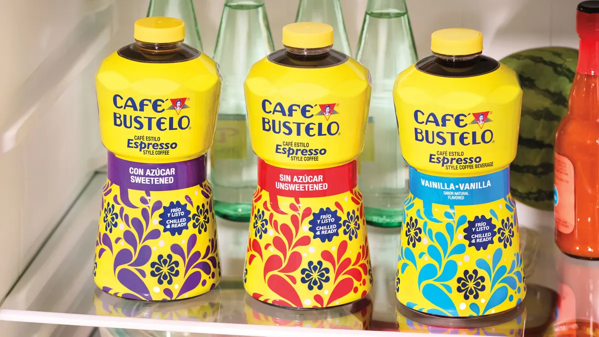 J.M. Smuckers' new Cafe Bustelo Espresso Style Iced Coffee Beverages.