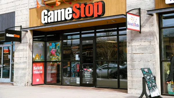 A street-side GameStop storefront.