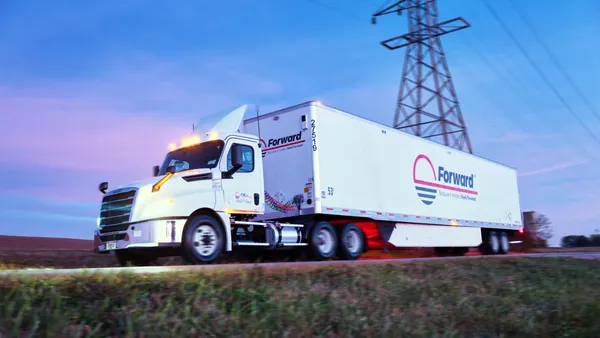 Forward Air truck rural road