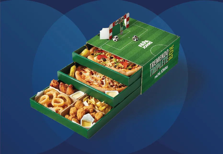 Smurfit Westrock's "Tremendous Triple Box" for Papa Johns