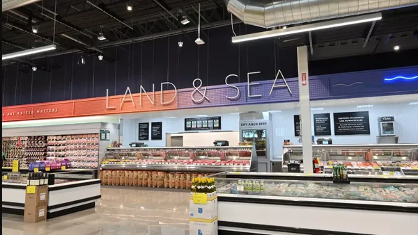 Whole Food's Land & Sea seafood department