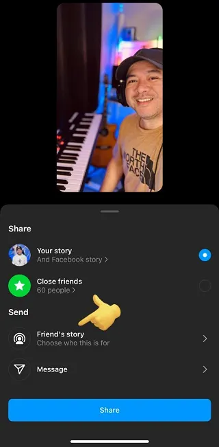 Instagram Friend Story