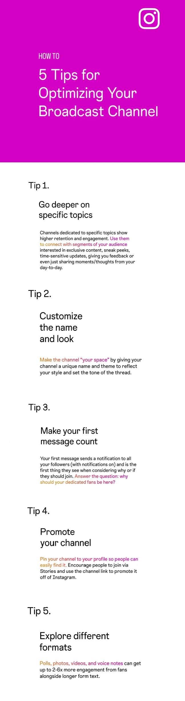 5 Tips for Optimizing Your Broadcast Channel