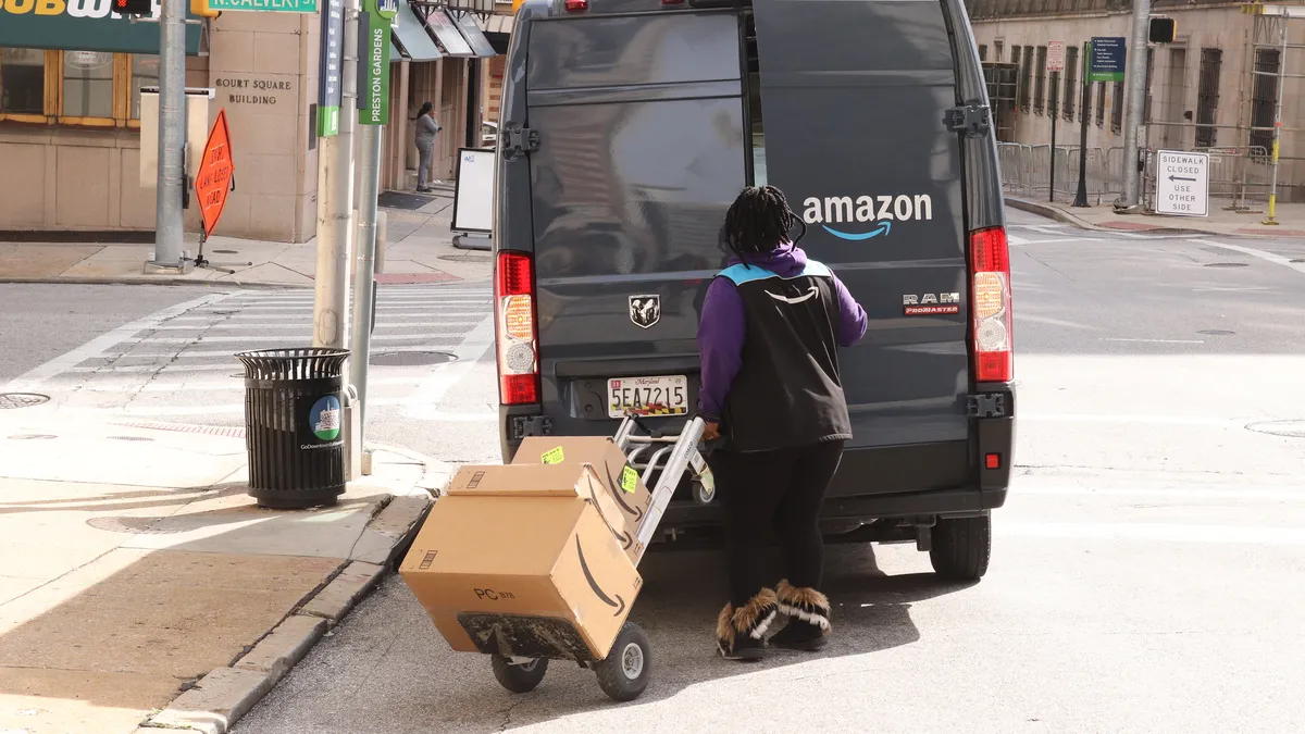 Amazon delivery van