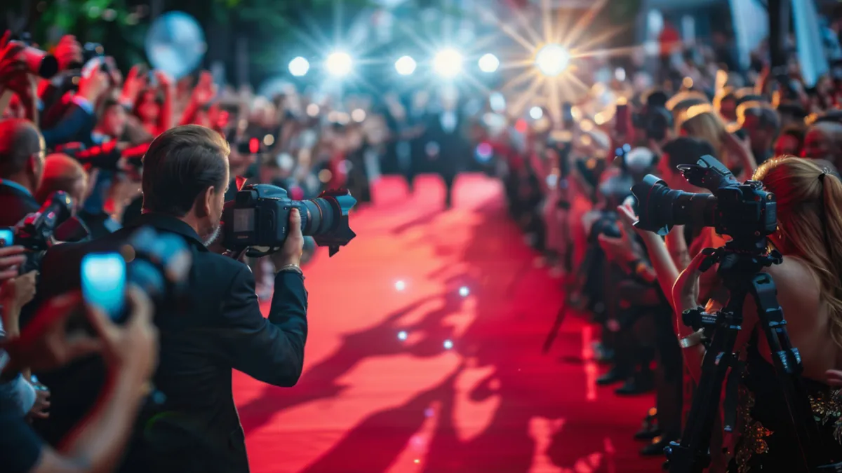 Photographer on red carpet