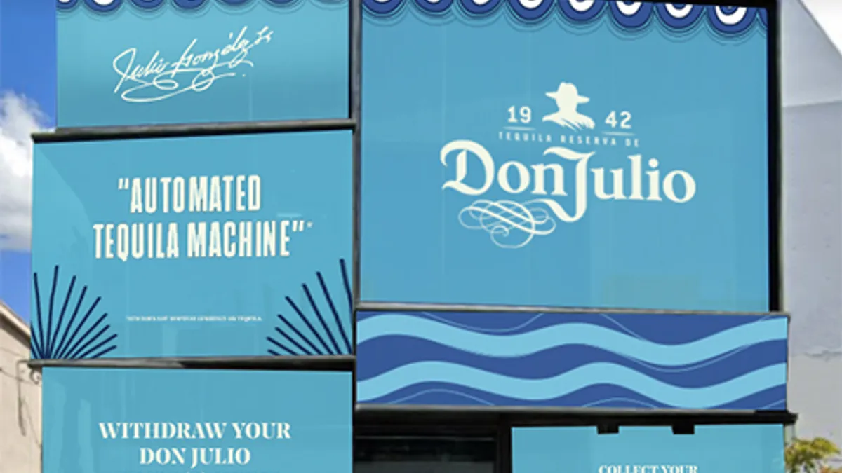 Image of Don Julio's "Automated Tequila Machine," which gives out vouchers in West Hollywood