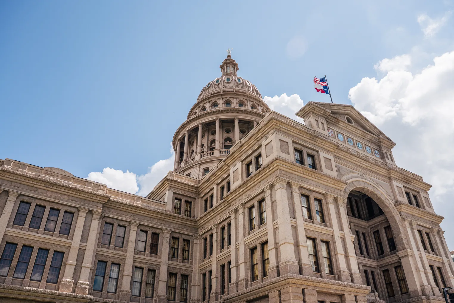 The Texas state Capitol.