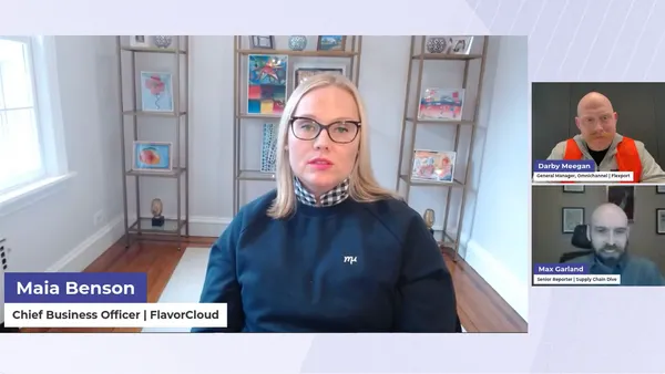 Panelists on a screen.