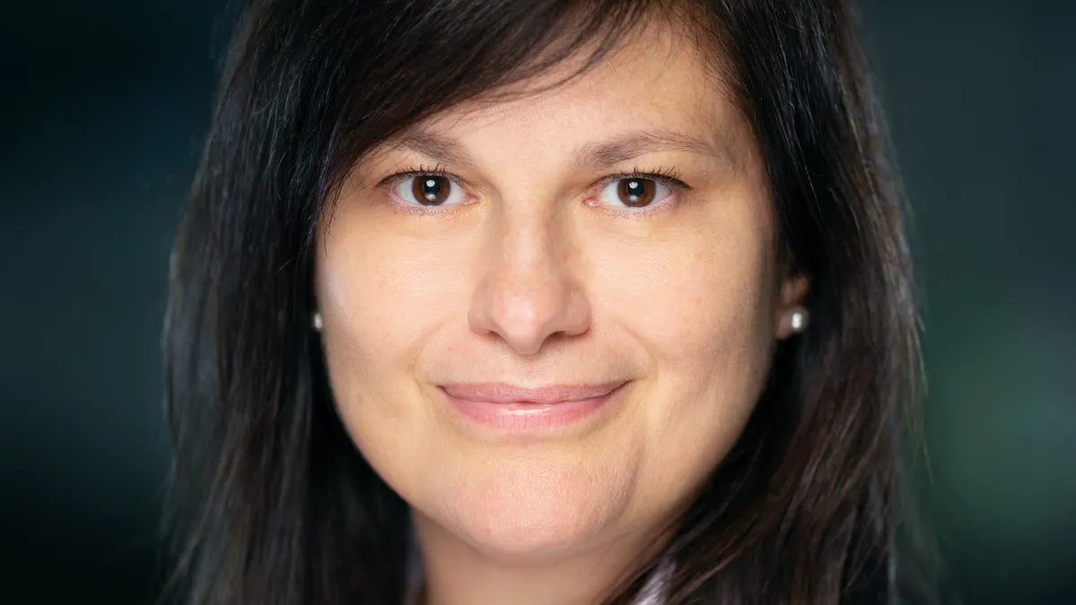 A portrait photograph of Tatiana Lambert, Wendy's new U.S. chief development officer.