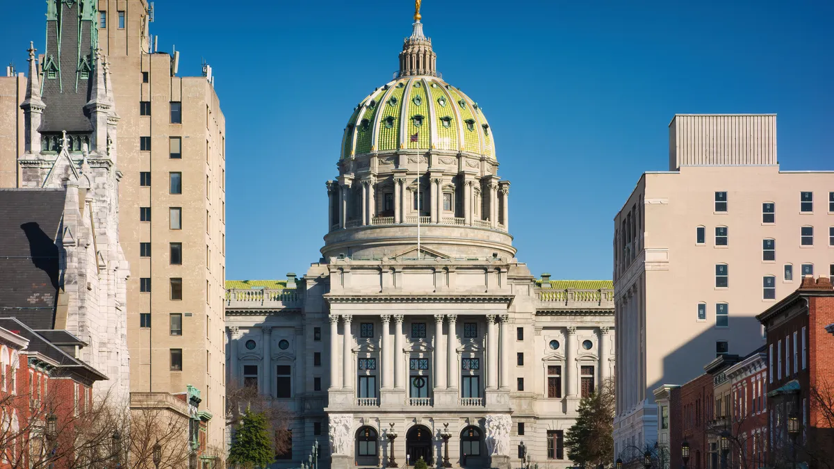 Pennsylvania state capitol in Harrisburg