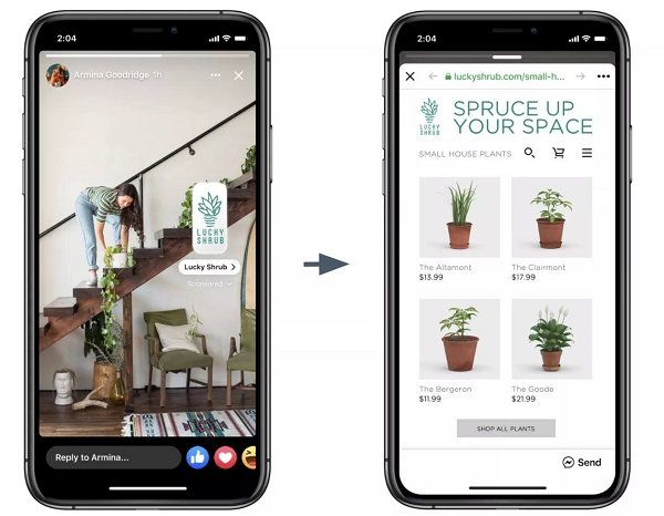 Facebook Stories sticker ads