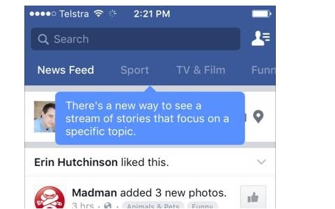 Facebook feed test