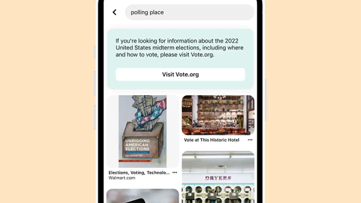Pinterest search prompts