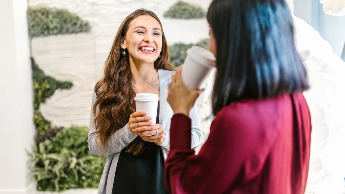 Employees work together in an office