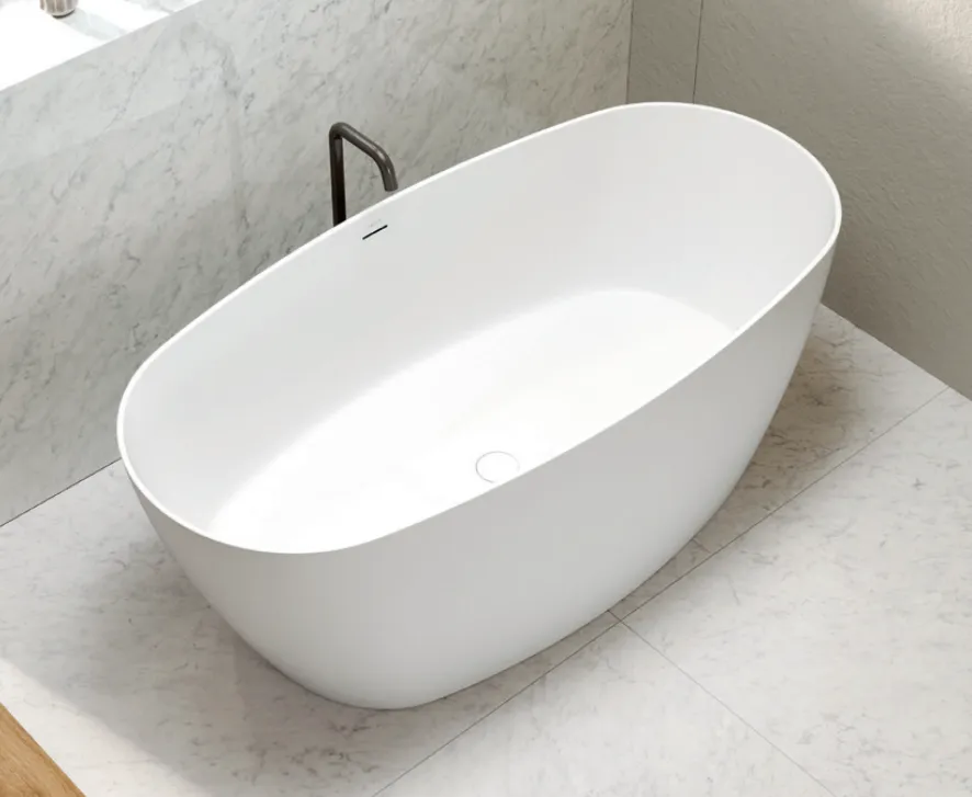 A white bathtub.