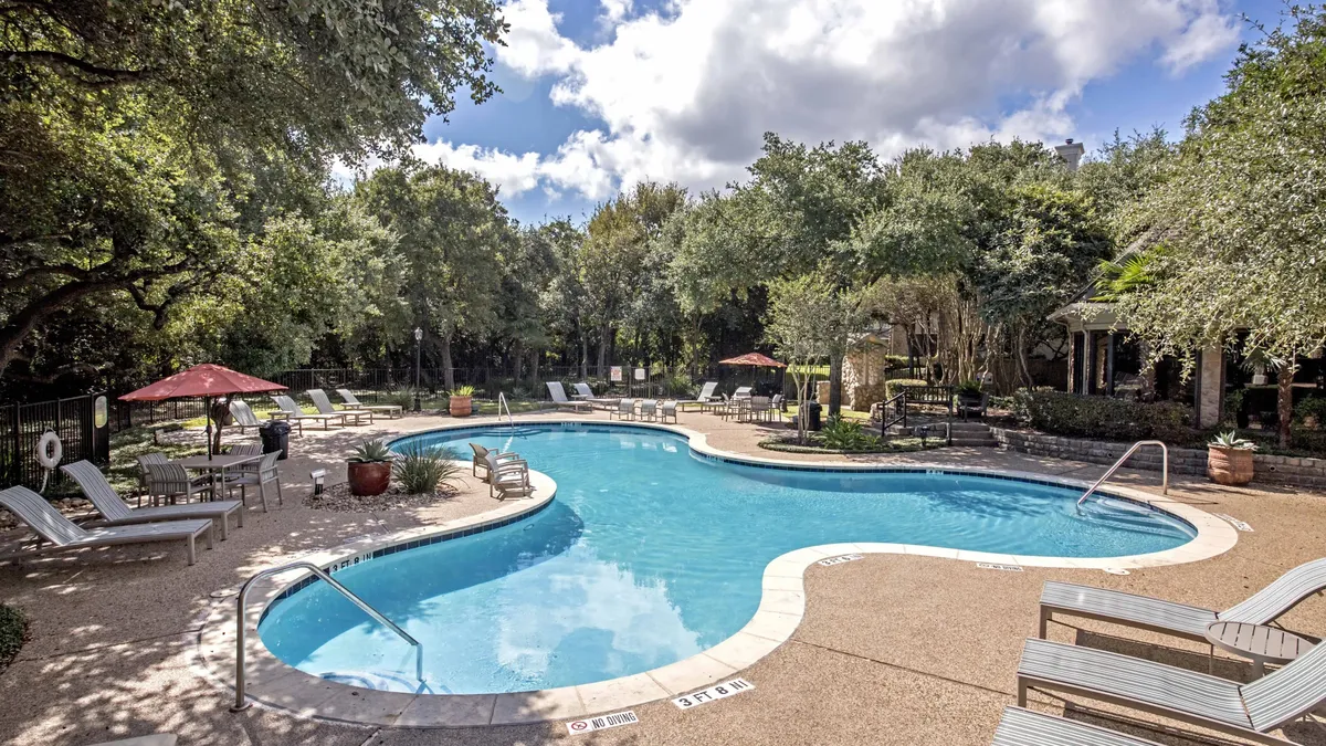 Picture of a pool at an apartment property