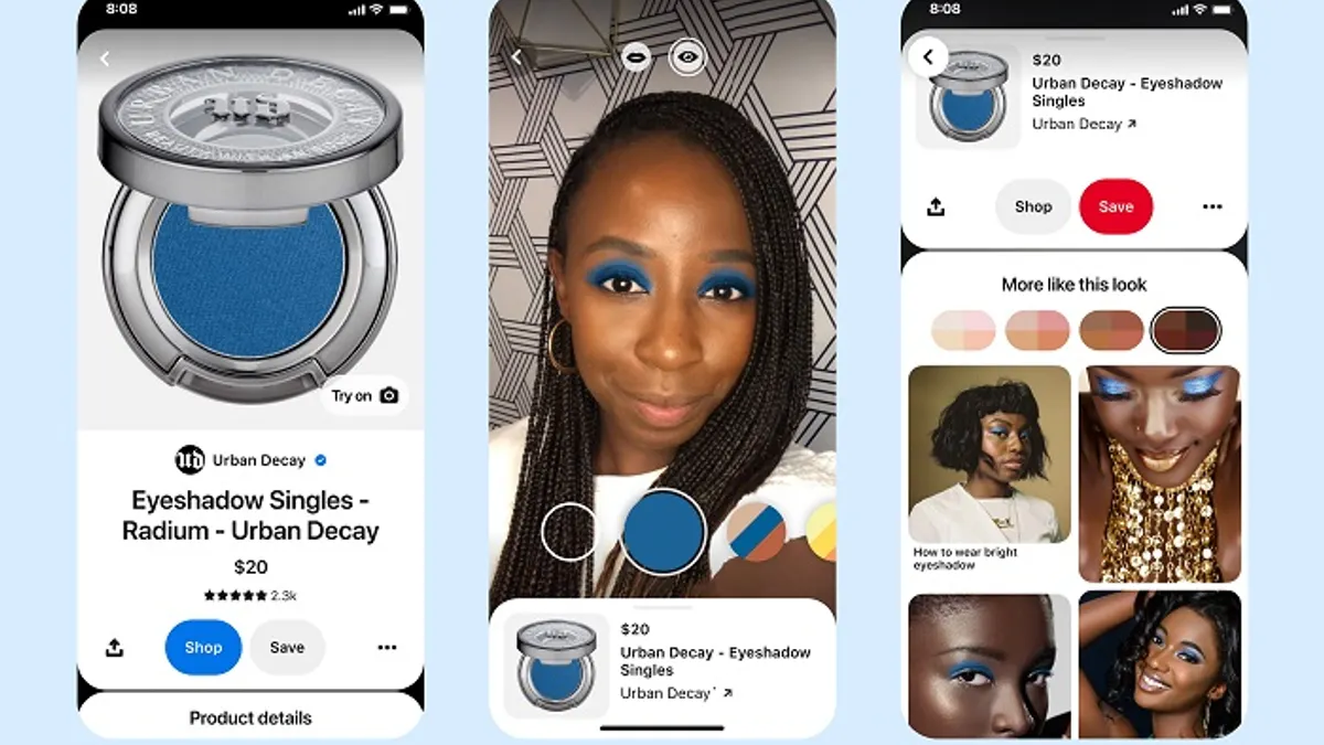 Pinterest eye shadow try on