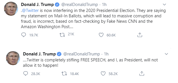 Trump tweets