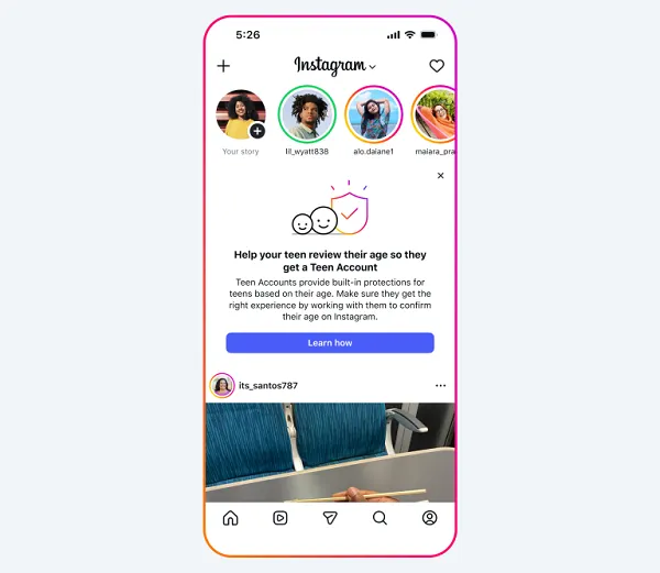 Meta teen safety update