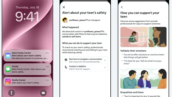 Meta AI teen alerts