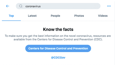 Twitter coronavirus outbreak