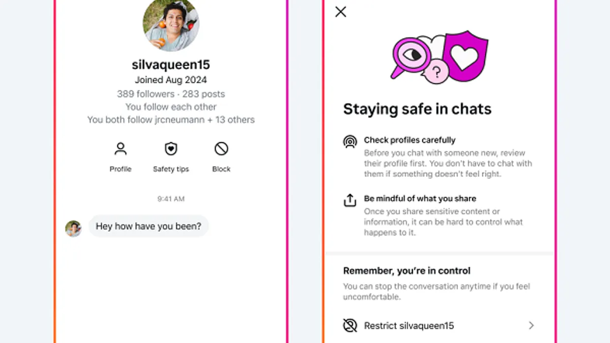 Meta teen safety update