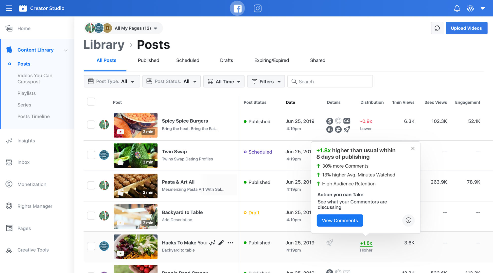 Facebook Creator Studio