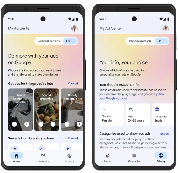 Google My Ads Center