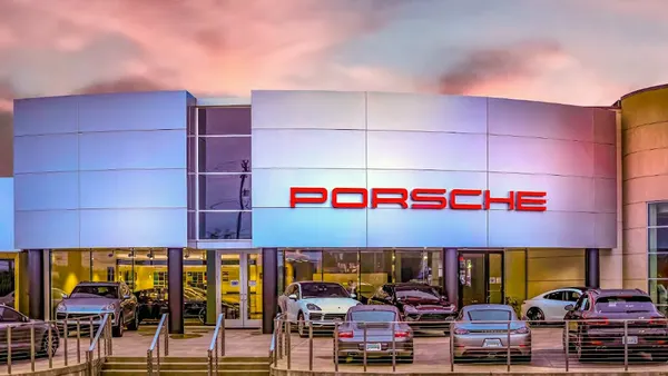 View from the front of Porsche of Greenville