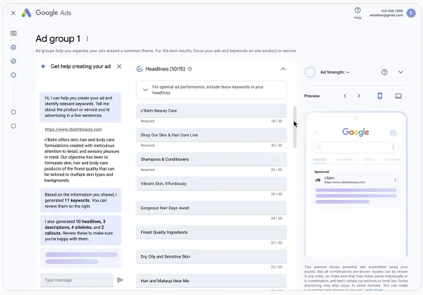 Google generative AI tools