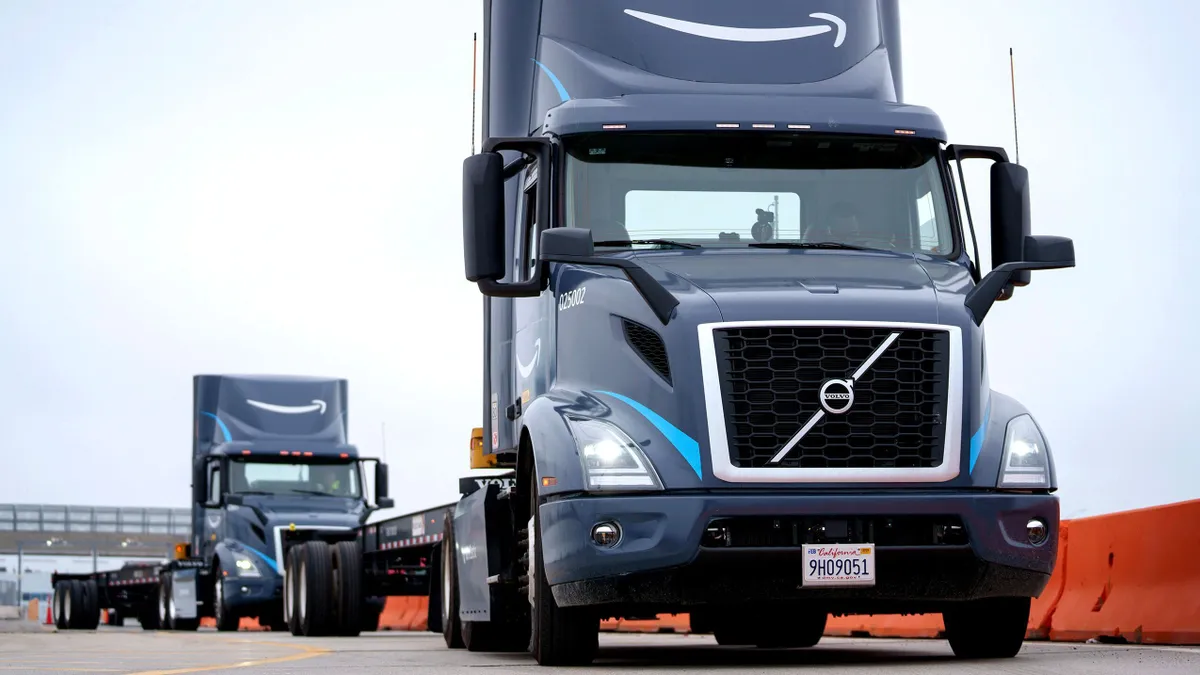 Amazon is rolling out 50 Volvo heavy-duty VNR Electric trucks in California.