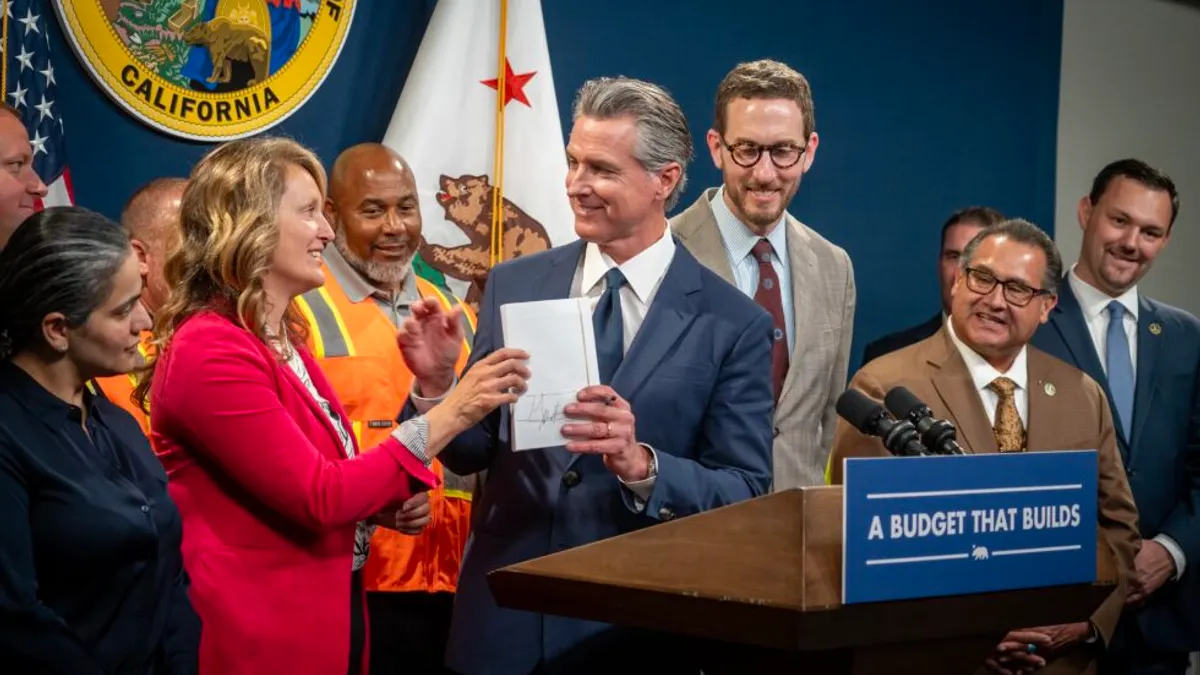 California Gov. Gavin Newsom enacts Senate Bill 131, which exempts advanced manufacturers from undergoing the state' environmental review process.