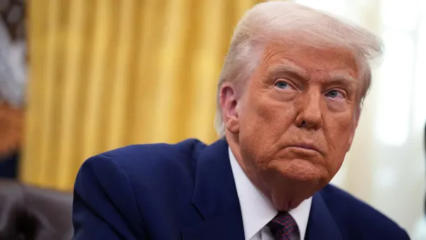 U.S. President Donald Trump in the Oval Office at the White House.