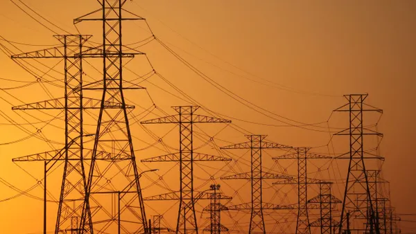 A view of high voltage transmission towers