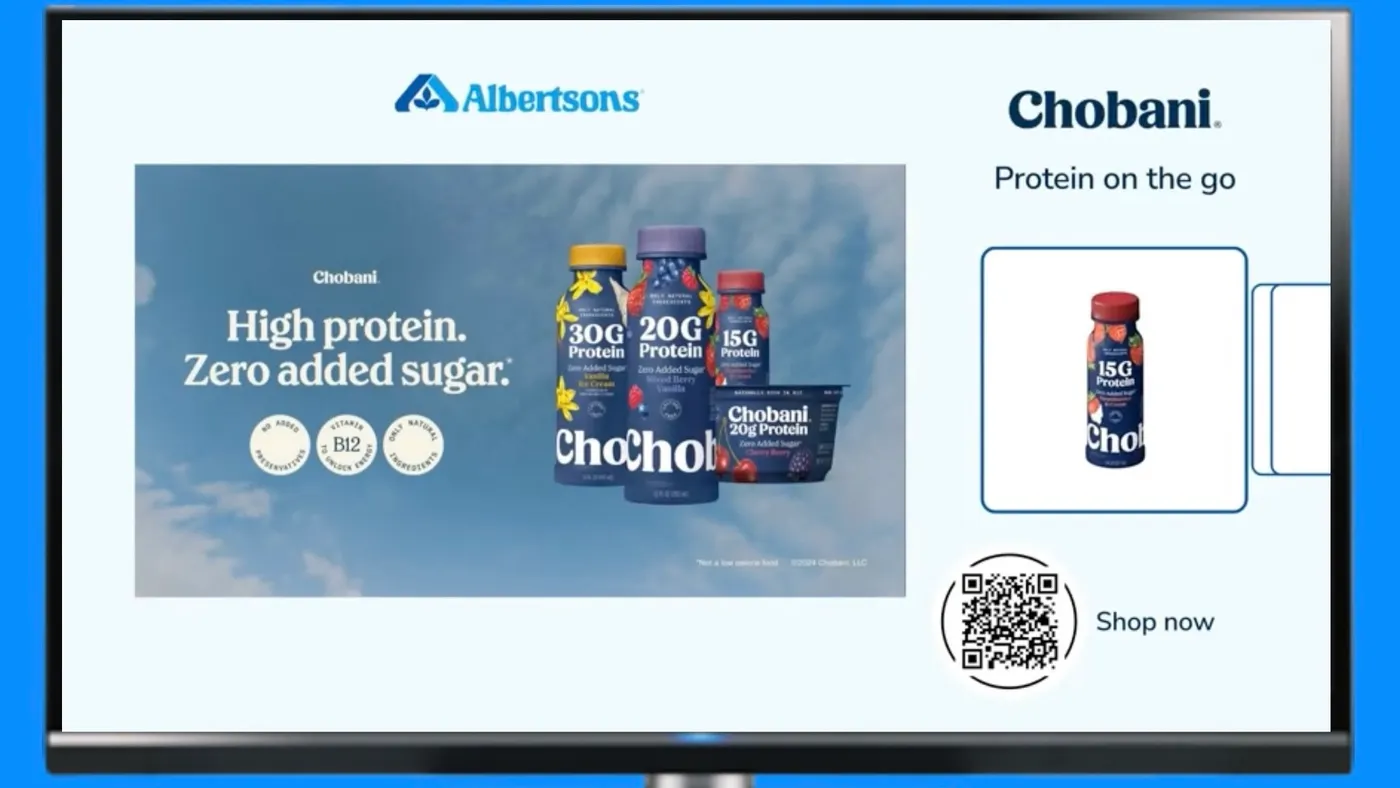 Chobani utilize an Albertsons and NBCUniversal collaboration