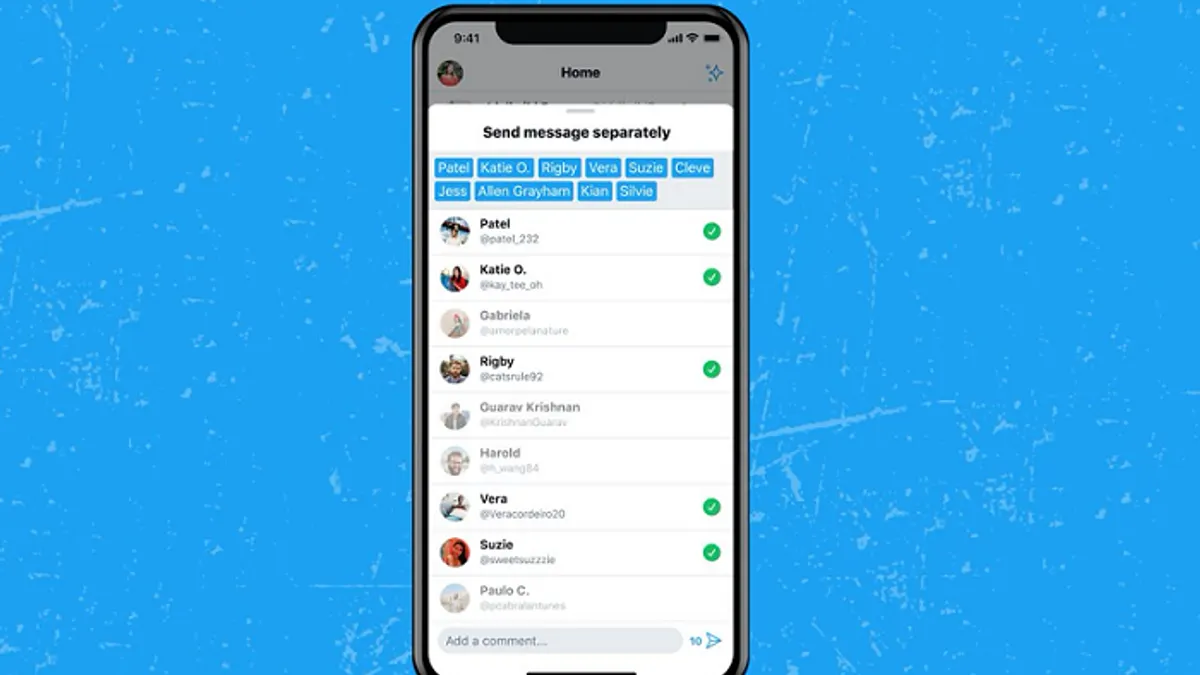 Twitter DM update