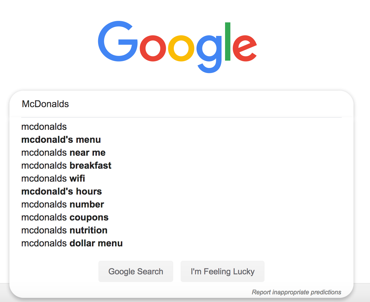 Google Suggest Reputation