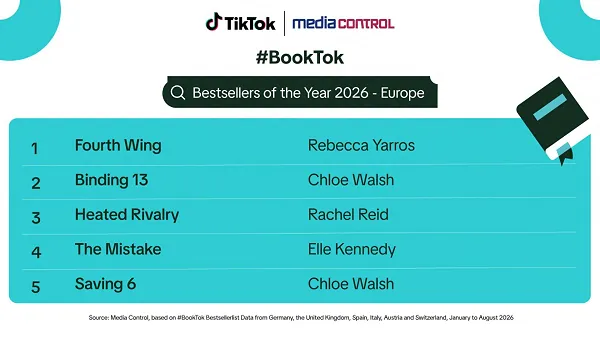 TikTok announces its first European Bestseller of the Year