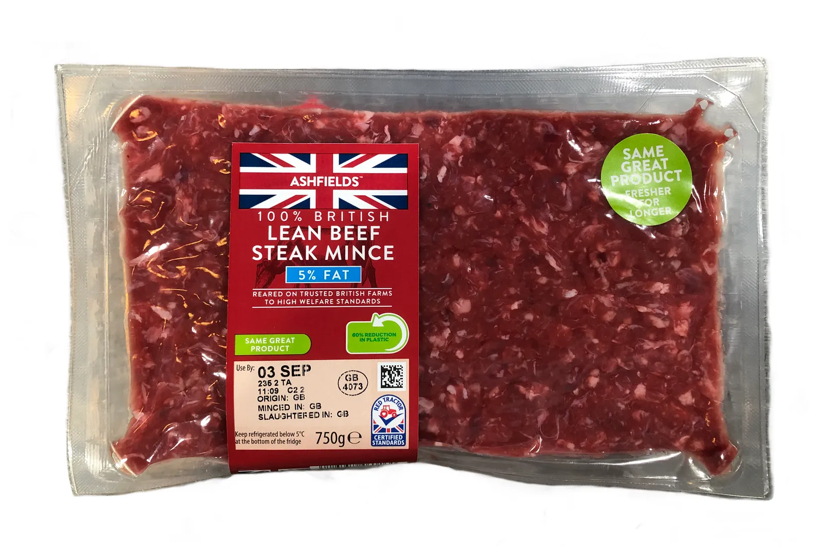 Aldi UK's vacuum-packed minced beef