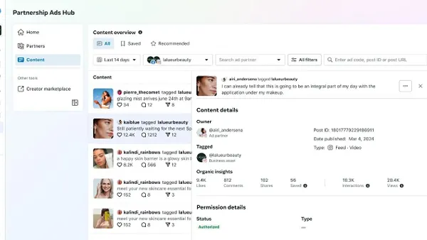 Meta partnership ads update