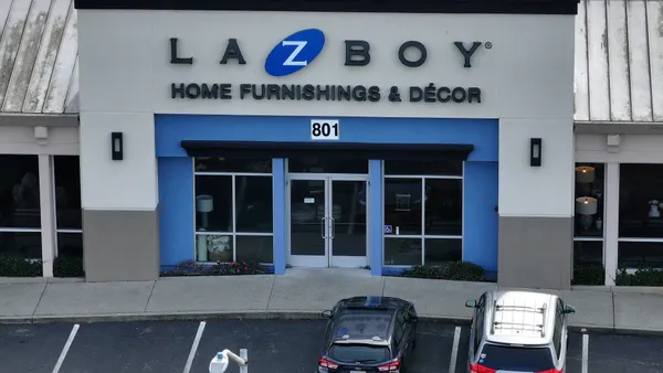 The front of a La-Z-Boy Furniture Galleries store
