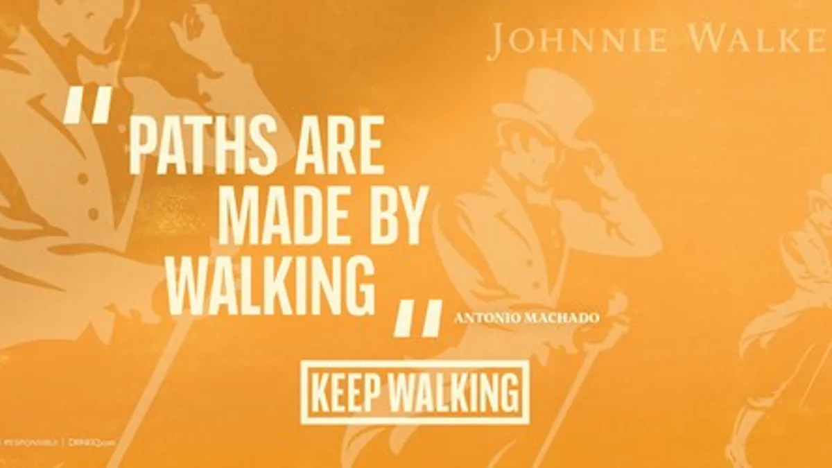 Johnnie Walker's "Keep Walking" campaign