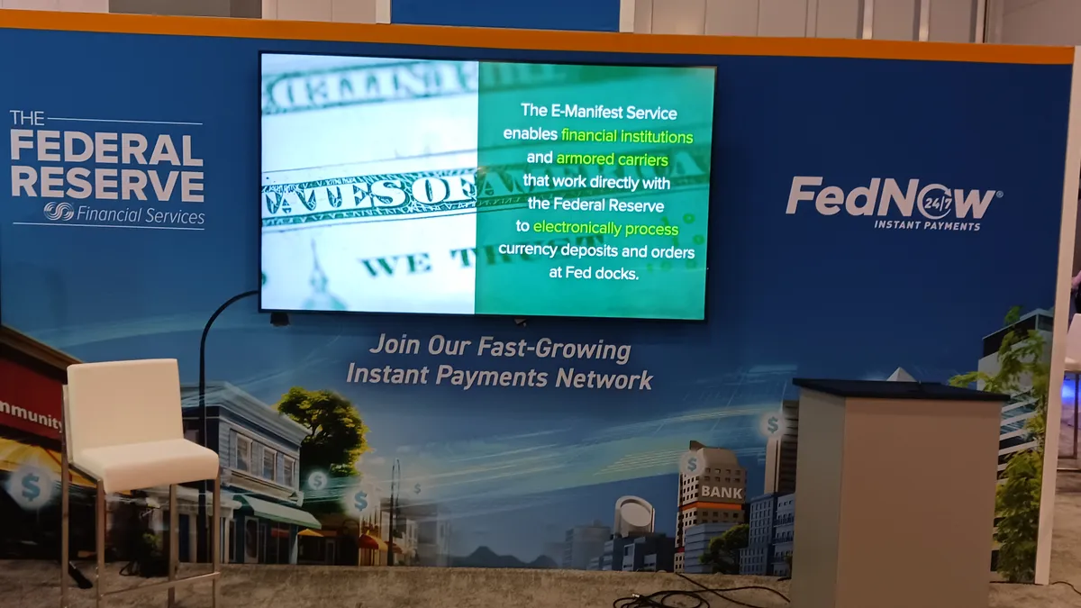 The exhibit floor at the Nacha Smarter Faster Payments conference in Miami this year.