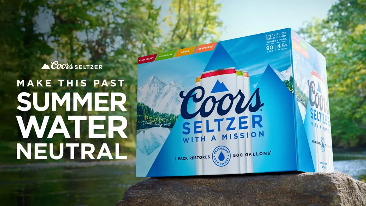 MolsonCoors makes environmental case for new Coors Seltzer offering