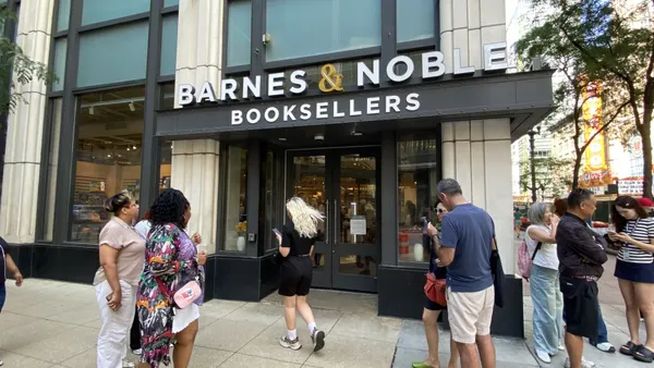 Barnes & Noble storefront in Chicago.