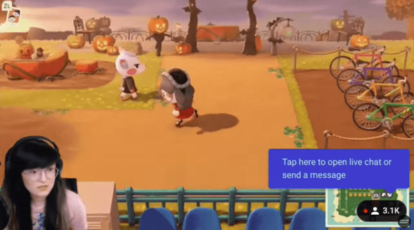 YouTube full screen live
