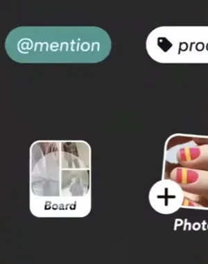 Pinterest board sticker