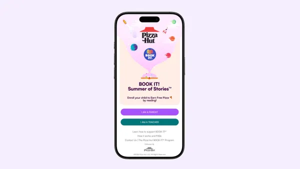 Pizza Hut Book It app